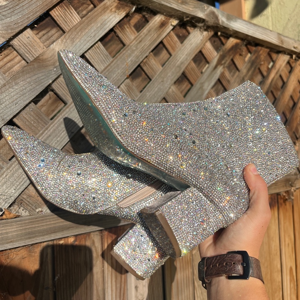 Betsey Johnson Rhinestone Boots
